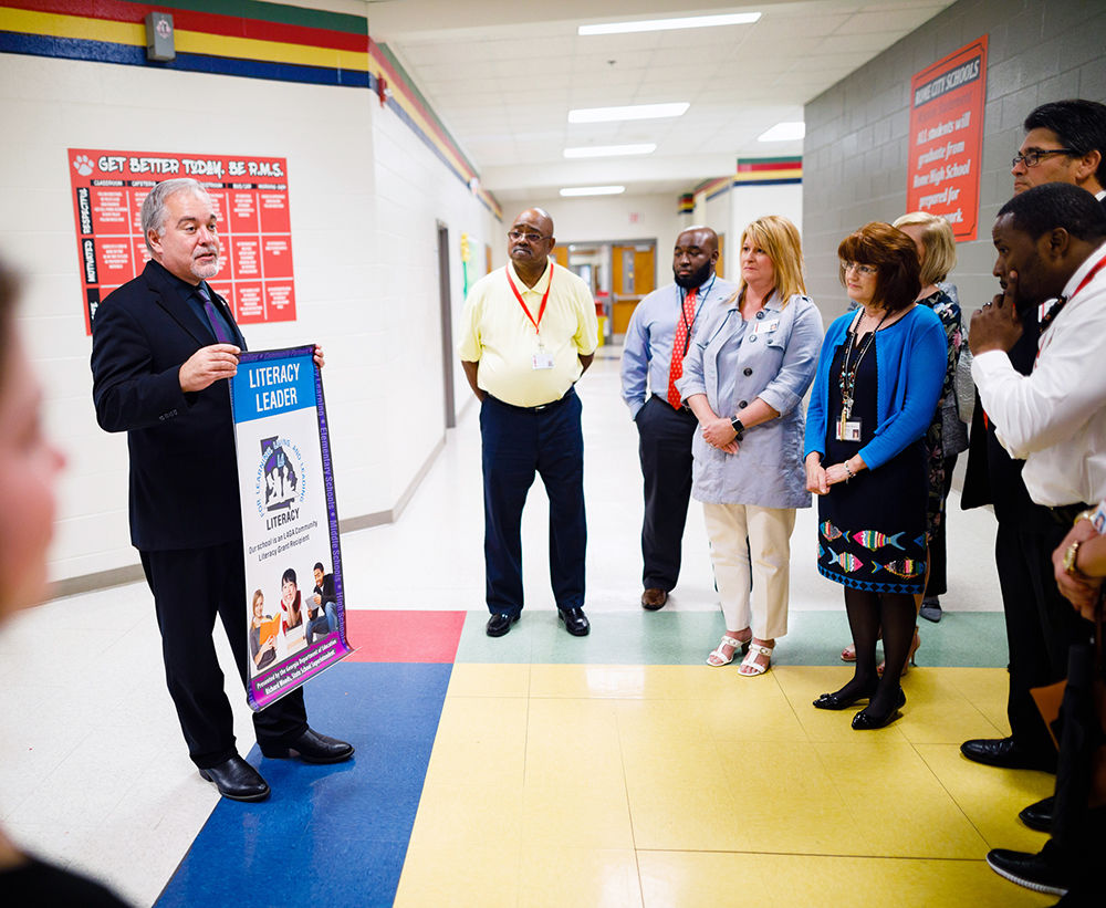 Rome Middle School visited by State Superintendent Richard Woods